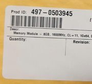 Avant AVF641GU67F1600GL-AP 8GB 1600Mhz CL11 PC3-12800 1.5V DDR3 DIMM Memory RAM