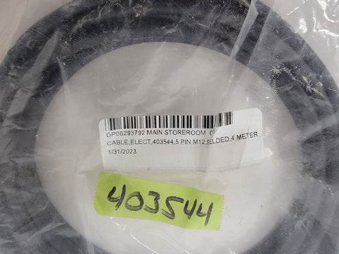 Highlight Cable 403544, 5 Pin M12, Shielded, 4 Meter Extension 13.1ft