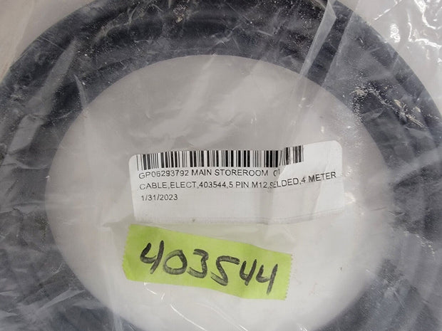 Highlight Cable 403544, 5 Pin M12, Shielded, 4 Meter Extension 13.1ft
