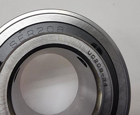 AMI SER208-24 - 1-1/2" Bore - Insert Ball Bearing With Snap Ring and Set Screws