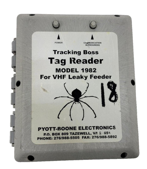 Pyott-Boone Electronics Model 1982 Tag Reader for VHF Leaky Feeder