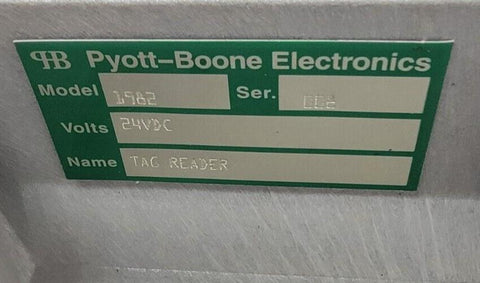 Pyott-Boone Electronics Model 1982 Tag Reader for VHF Leaky Feeder