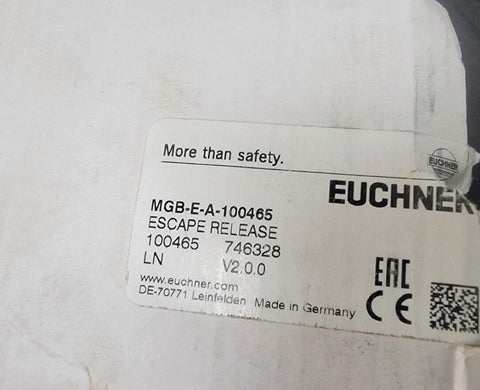New Euchner MGB-E-A-100465 Escape Release (Red) Door Handle