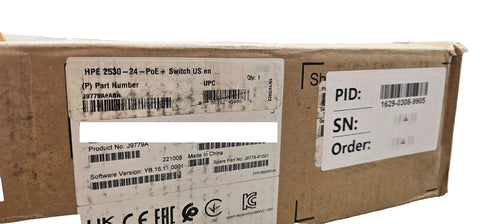 New HPE J9779A PoE+ Switch 24-Port Gigabit Ethernet Network Switch 2530-24 PoE+