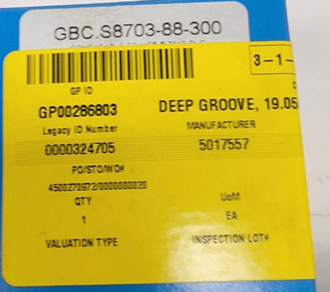 Value Collection 3/4" Bore Diam, 1-3/4" OD, Double Seal Semi Ground Extra Light