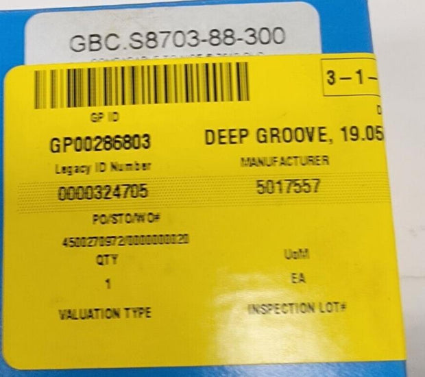 Value Collection 3/4" Bore Diam, 1-3/4" OD, Double Seal Semi Ground Extra Light