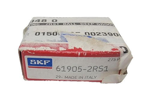 SKF 61905-2RS1 Thin Section Ball Bearing: 25 mm Bore Dia, 42 mm OD, 9 mm OAW