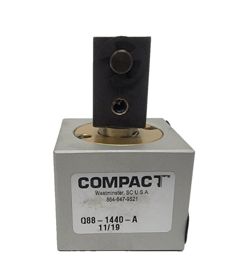 Compact Q88-1440-A Pneumatic Cylinder Block 1/2" Stroke With 3/8" Clevis