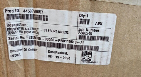 NCR S1 S2 RL TTW Front Load Presenter 445-0790657 445-0728623 120V FRU