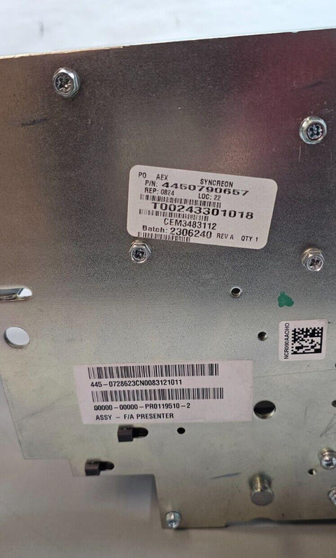 NCR S1 S2 RL TTW Front Load Presenter 445-0790657 445-0728623 120V FRU