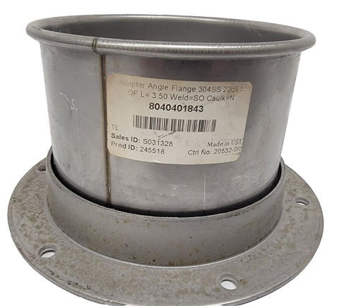 Nordfab 45ZD53 Angle Flange Adapter 5" Diameter (8040401843)