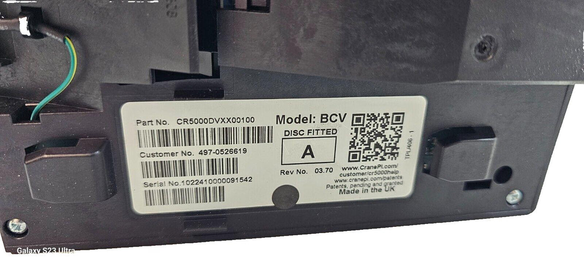 Money Controls CranePI CR5000 BCV CR5000DVXX00100 497-0526619, New Typ ...