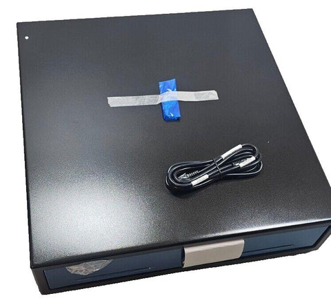 New NCR 2177-3500-9090 Cash Drawer 16" 24V HSR 4B/8C Black w/Stainless Steel