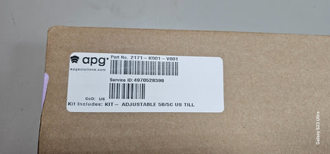 APG 2171-K001-V001 Adjustable 5B/5C Cash Drawer Till Insert Tray 14"x12", New