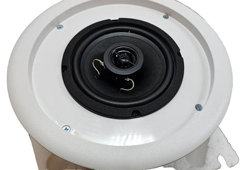 Mood CM1525R Multi-Purpose Flush Mount Ceiling Speaker - White (Pair) 70V/100V