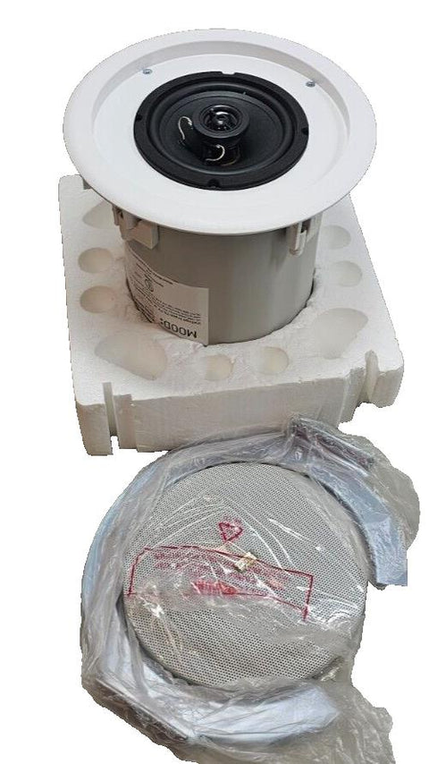 Mood CM1525R Multi-Purpose Flush Mount Ceiling Speaker - White (Pair) 70V/100V