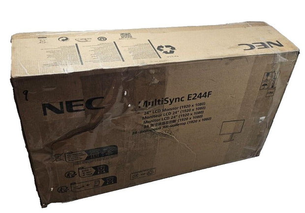 NEC MultiSync E244F-BK 24 inches Class Full HD LED Monitor E244FBK - Open Box