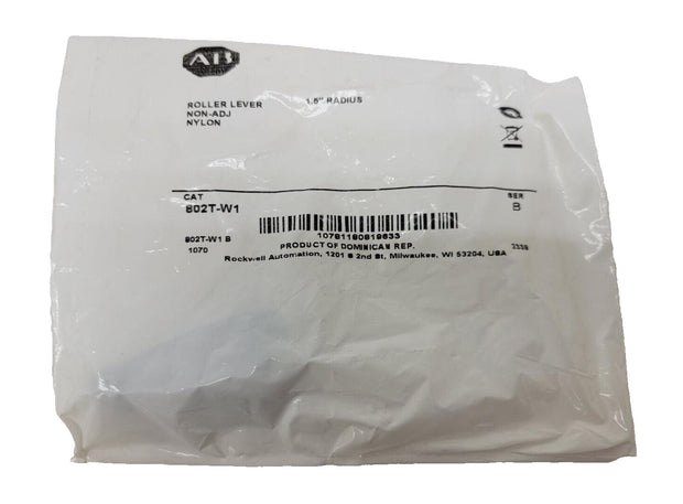 Allen Bradley 802T-W1 Roller Lever, 1.5" Radius, Non-Adjustable, Cast Roller