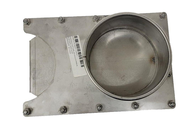 Nordfab 45ZD23 Blast Gate: Stainless Steel, For 5"Duct Dia, 5" Overall Length