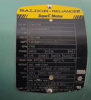 Baldor Motor VM3558T 2HP, 1750RPM, 3PH, 60HZ, 145TC, 3524M, TEFC, F1