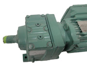 Sew Eurodrive R37 DRS71M4 Gearmotor 0.75HP 300-1800RPM