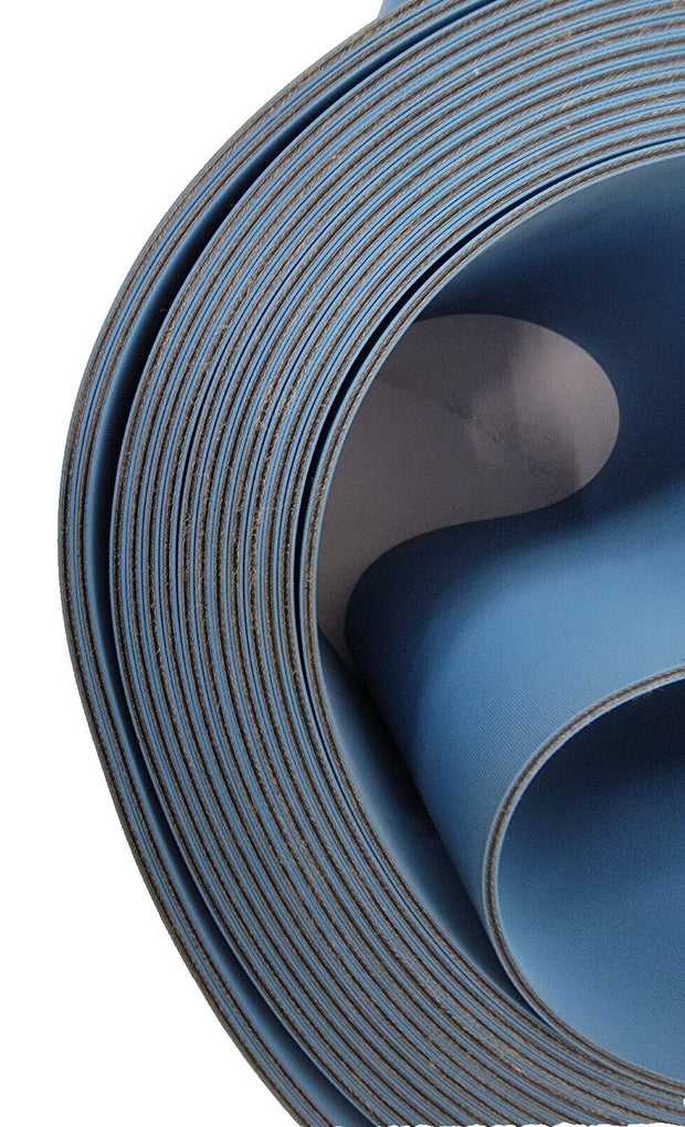 NBR/POLYAMD, ENDLS, 180MM WD, 9700MM LG 2.75MM THK, FLAT, 50MM DIA, 225N/MM, BLU