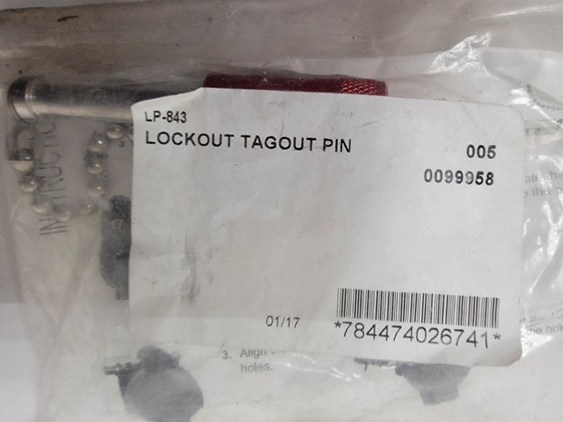 Meltric Lockout Tagout Pin LP-843