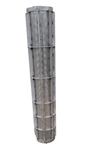 Fourinox 5135 025 Full Basket Assembly with 3/16" holes 58" high, 9.5 I.D.