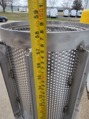 Fourinox 5135 025 Full Basket Assembly with 3/16" holes 58" high, 9.5 I.D.