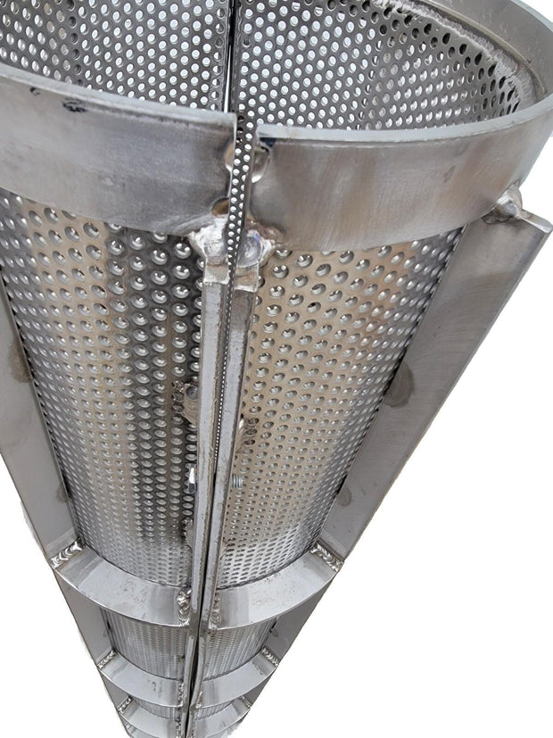 Fourinox 5135 025 Full Basket Assembly with 3/16" holes 58" high, 9.5 I.D.
