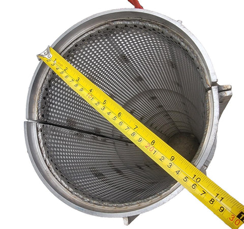 Fourinox 5135 025 Full Basket Assembly with 3/16" holes 58" high, 9.5 I.D.