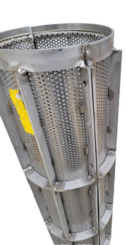 Fourinox 5135 025 Full Basket Assembly with 3/16" holes 58" high, 9.5 I.D.