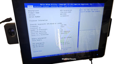 NCR 7761 P1535 Touchscreen POS Terminal Display 1.6Ghz, 8GB RAM, 120GB HDD, PSU