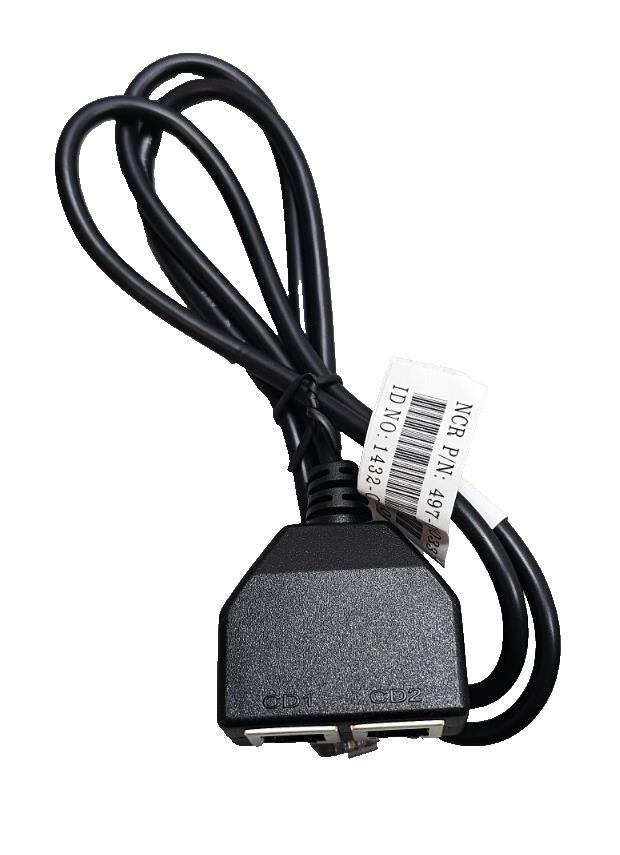 NCR 24V Dual CD1 CD2 6-Pin Cash Drawer Splitter Cable 1432-C516-0009 497-0503373