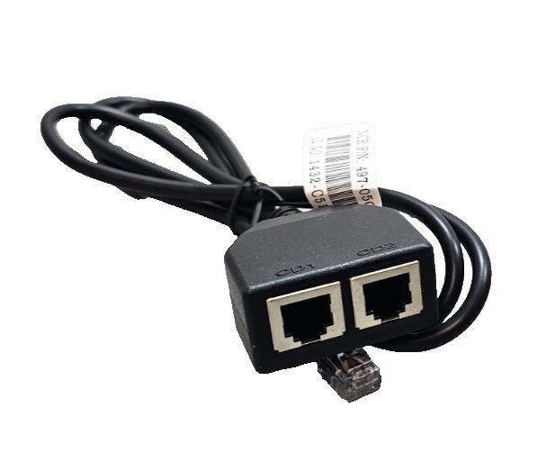 NCR 24V Dual CD1 CD2 6-Pin Cash Drawer Splitter Cable 1432-C516-0009 497-0503373
