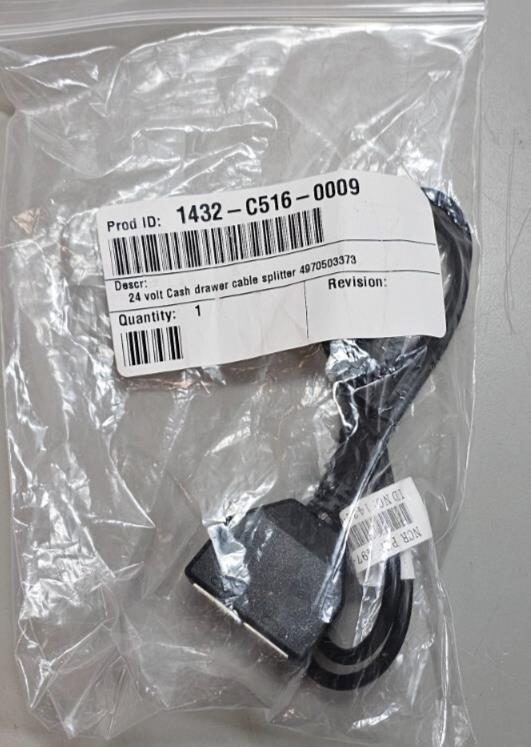 NCR 24V Dual CD1 CD2 6-Pin Cash Drawer Splitter Cable 1432-C516-0009 497-0503373