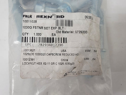Falk Rexnord 10011028 1030G Fastener Set Exp Bolt Capsrew Reduced HD
