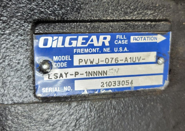 OilGear PVWJ-076-A1UV-LSAY-P-1NNNN Hydraulic Pump, Variable Displacement