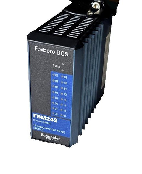 New Schneider Foxboro FBM242 RH916TA 16 Channel Isolated Output Switch, 1-day SH