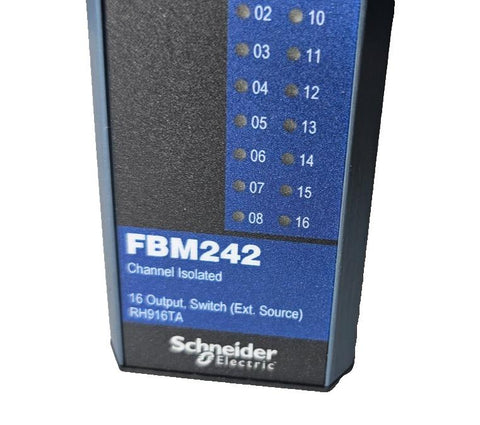 New Schneider Foxboro FBM242 RH916TA 16 Channel Isolated Output Switch, 1-day SH