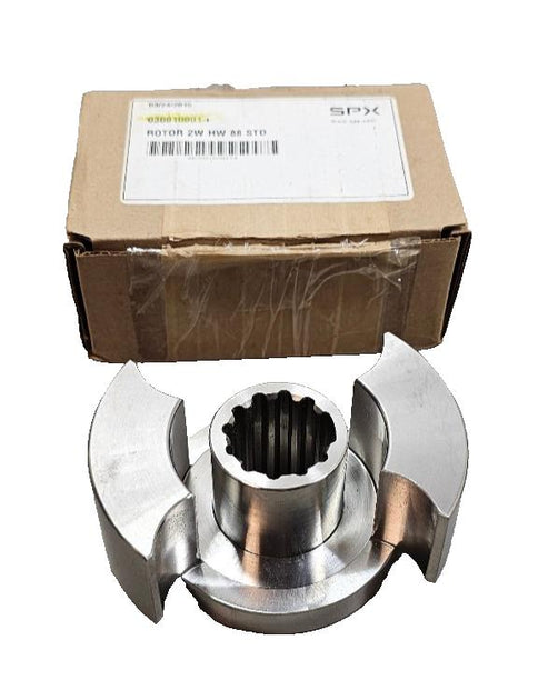 SPX Waukesha Double Lobe Pump Rotor, Stainless, 2W STD 88 030010001+ N ...