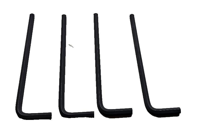 4PCS Mcmaster Carr 6958A16 Hex L-Key Black-Oxide Steel, 6 mm Size, 5-1 ...