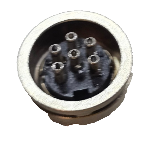 Schunk 6-Pin Flange Plug Connector DIN, Flanged 631408/40 (GAS 300753 ...