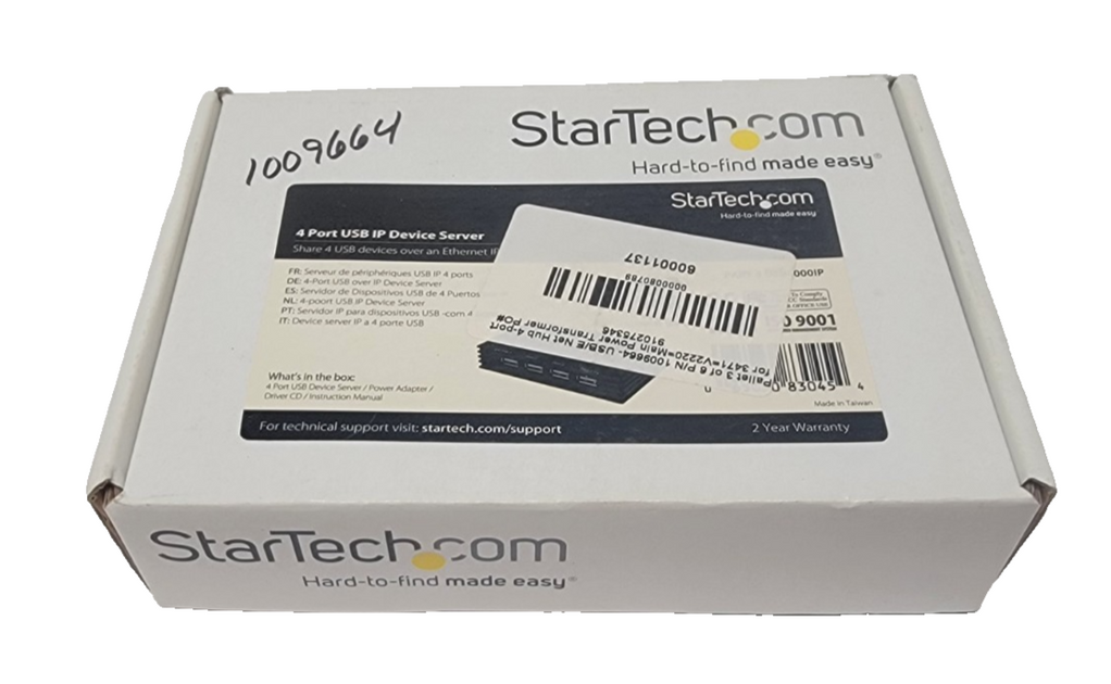 New In Box StarTech 4 Port USB over IP Device Server USB4000IP ...