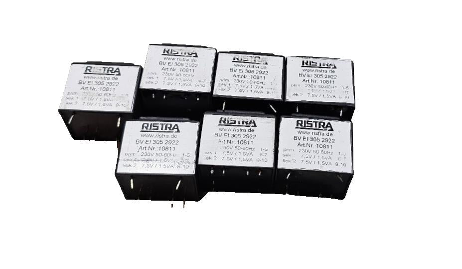 Qty 7 BRI Ristra BV EI 305 2922 Encapsulated Transformer #10811 230V 5 ...
