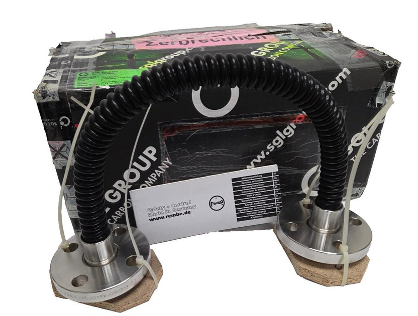 New Neotecha Corrugated Flanged Hose, Corrugated PTFE Type NW-A, DN 20 ...