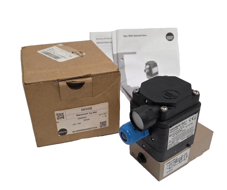 New Samsomatic Solenoid Valve 3963, G1/4