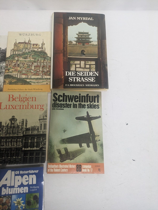 Lot of (8) Assorted Vintage German Language Books
