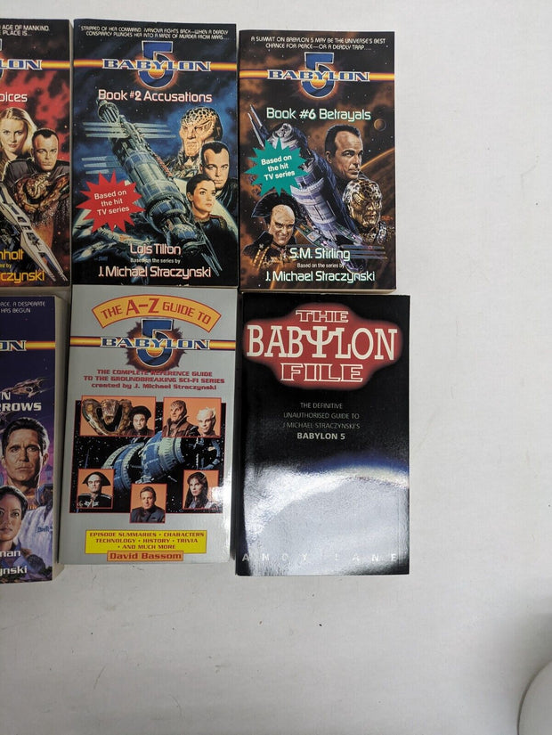Lot of 10 Assorted Vintage Babylon 5 Novels Science Fiction
