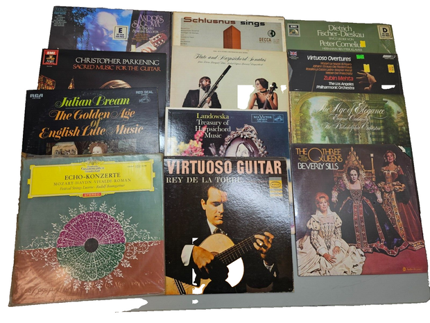 Lot of 48 Classical Music Vinyl Records, Various Artists